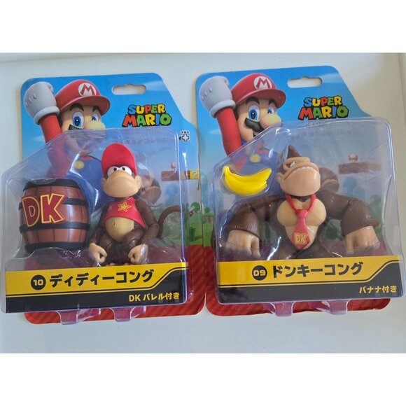 From my trip to Japan: Super Mario Donkey and Diddy Kong 4" Figures‎ - Picture 1 of 2